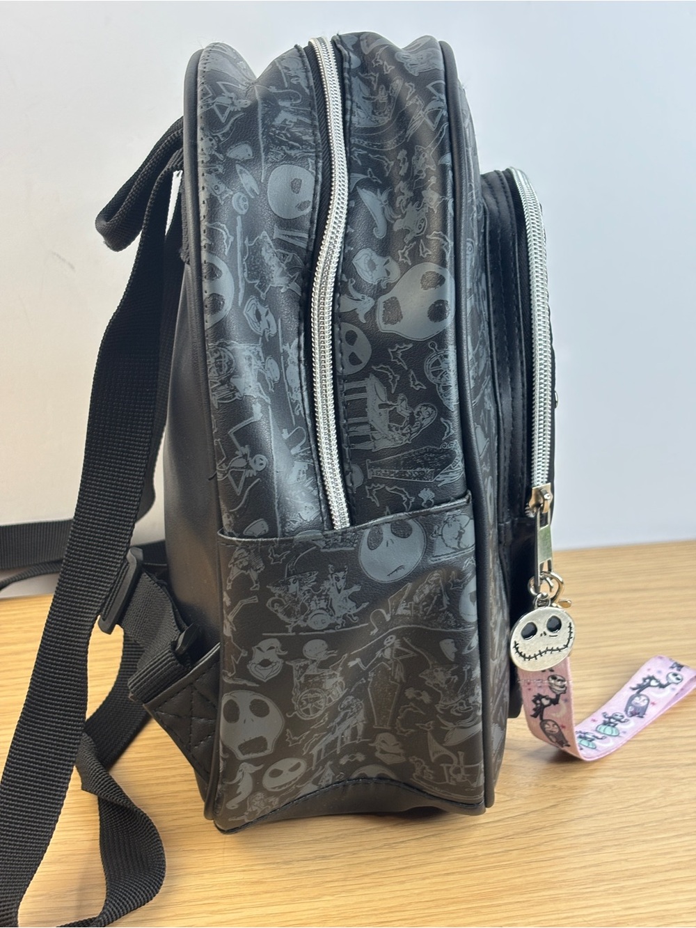 Disney Nightmare Before Christmas Coffin 10.5" Jack Skellington Mini Backpack - Picture 4 of 11